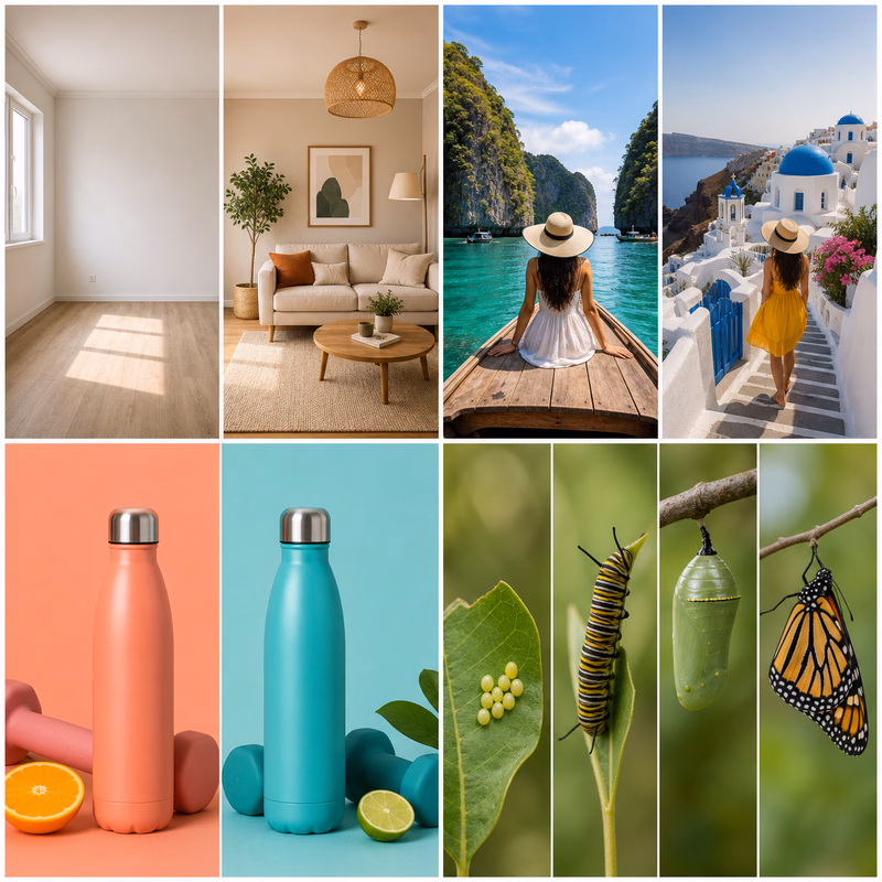 Collage maken - twee afbeeldingen creatief gecombineerd